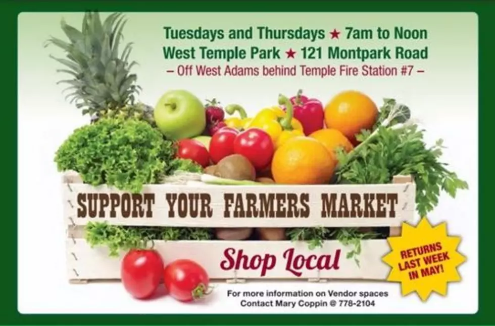 West Temple Park&#8217;s Farmer’s Market Returns Tuesday!