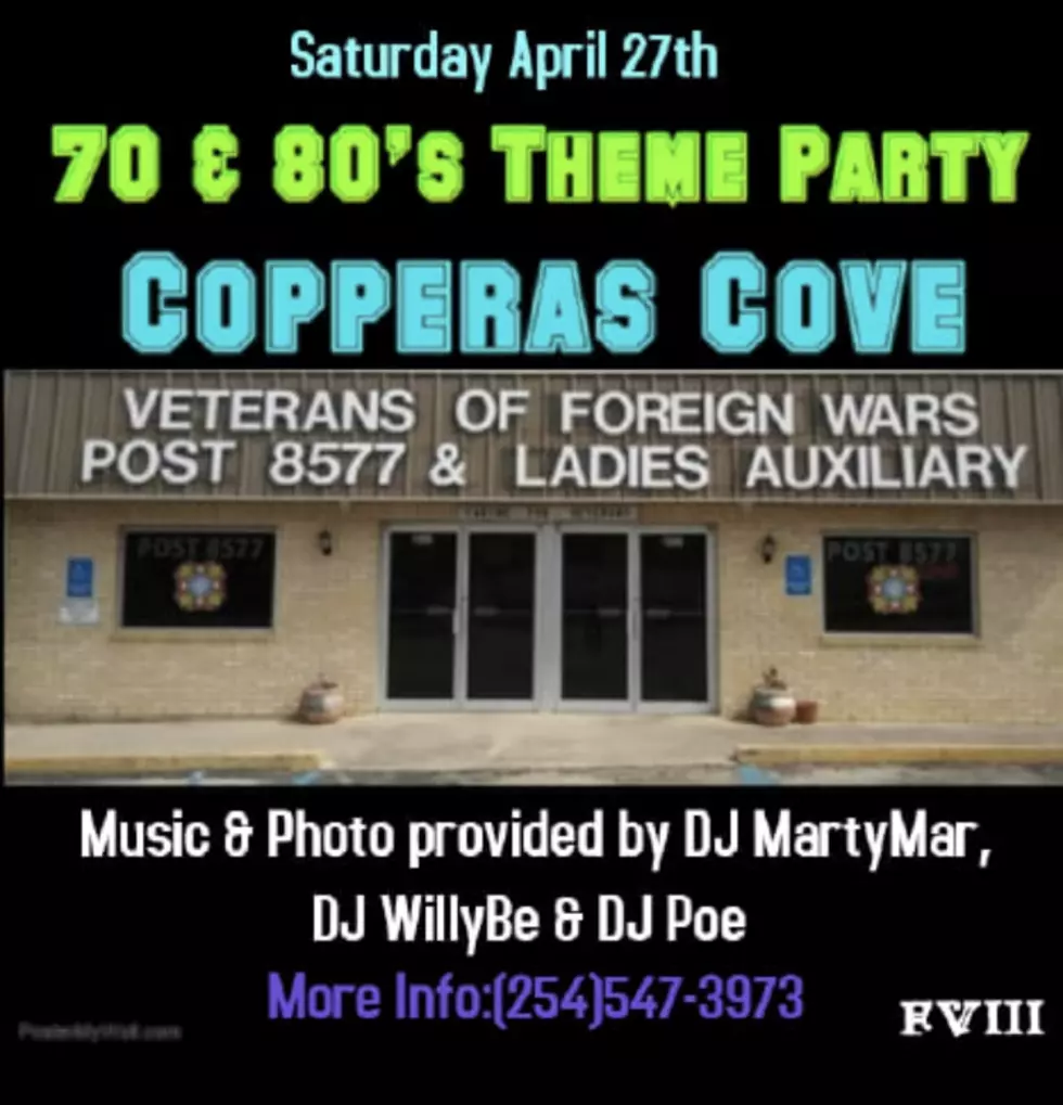 Dress in your 70’s and 80’s clothes and party for a good cause!