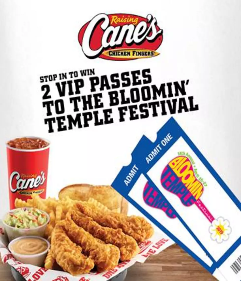 Raising Cane’s has your chance to be VIP at The Bloomin’ Temple Festival