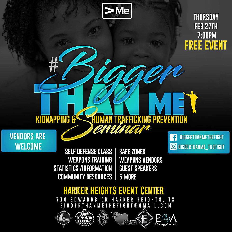 “Bigger Than Me” Kidnapping and Human Trafficking Prevention Seminar