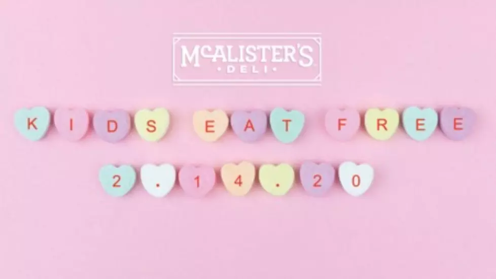 Kids Eat Free On Valentine&#8217;s Day At McAlister&#8217;s Deli