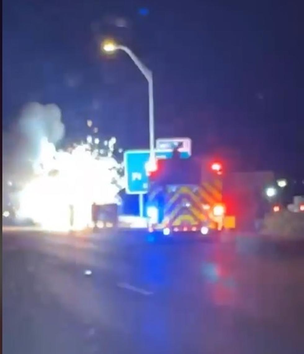 Whoa! Car Explodes Into Flames On The Expressway in Killeen, Texas