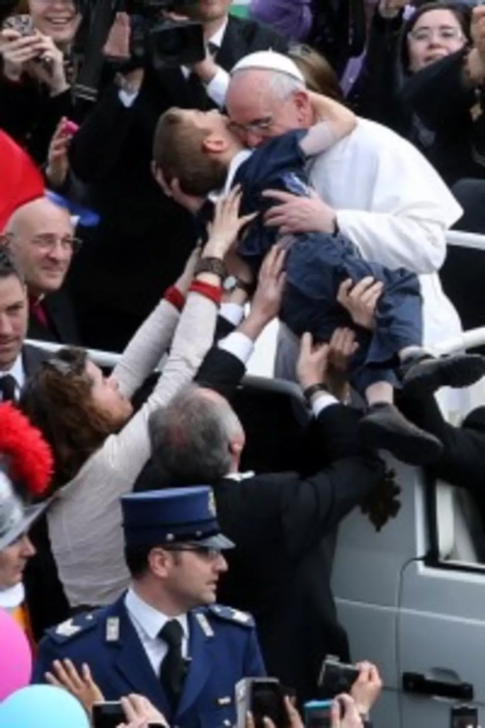 Pope Francis Hugs Disabled Local Rhode Island Boy