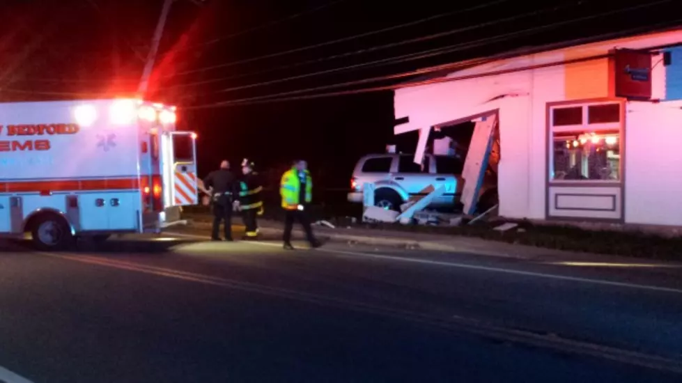 SUV Crashes Into New Bedford Auto Repair Shop