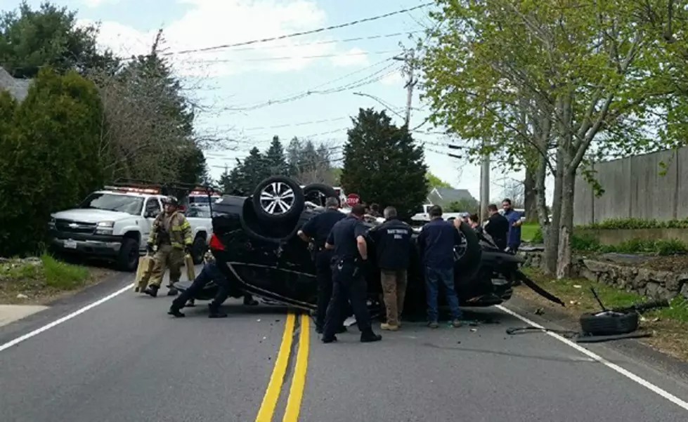 One Injured in Rollover on Tucker Road in Dartmouth