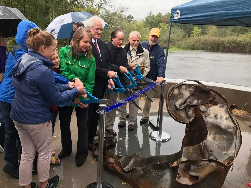 UMass Dartmouth and Town Officials Unveil Sculpture of Unique Relationship