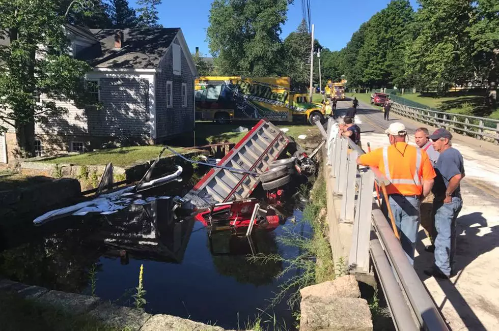 Tractor-Trailer Crashes on Rochester Bridge, Overturns into Water