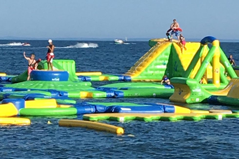 Board Chair Talks Process of Installing Inflatable Water Park 