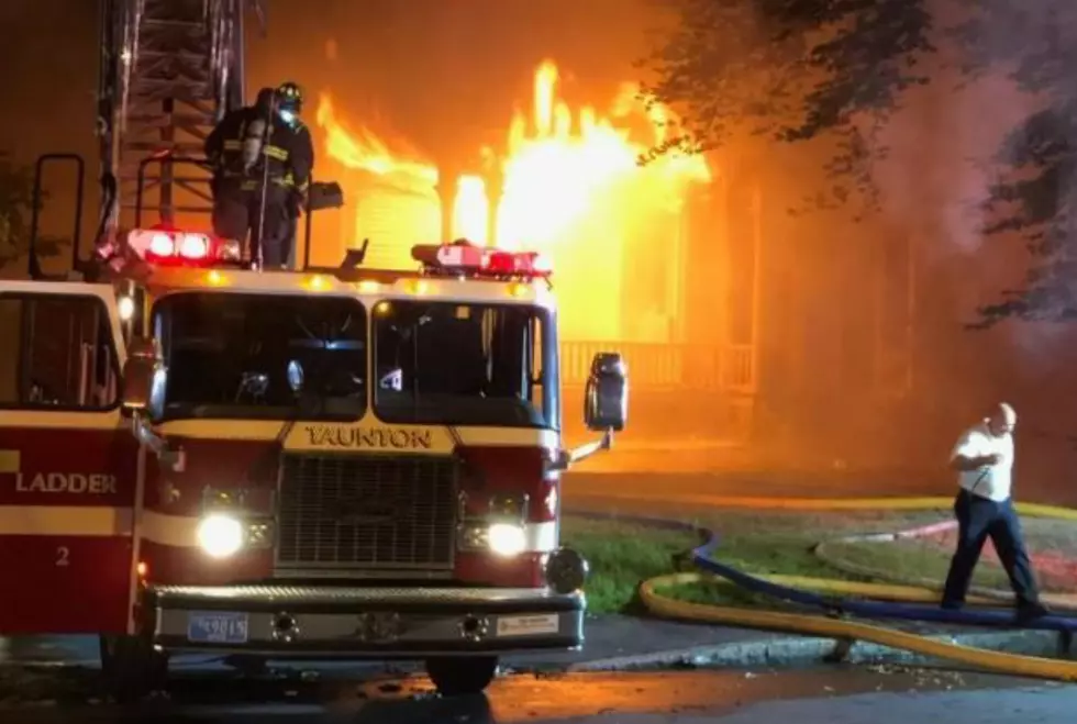 Taunton Fire Crews Battle Large Fire at Multi-Family Home 