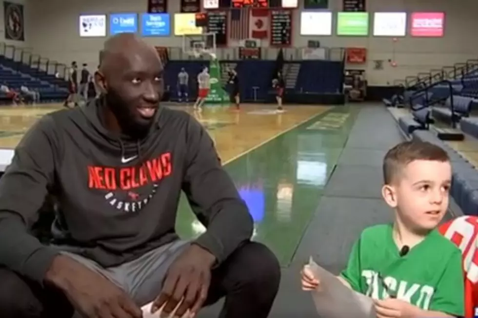 Dartmouth Five-Year-Old Interviews Tacko Fall in Weekly Segment