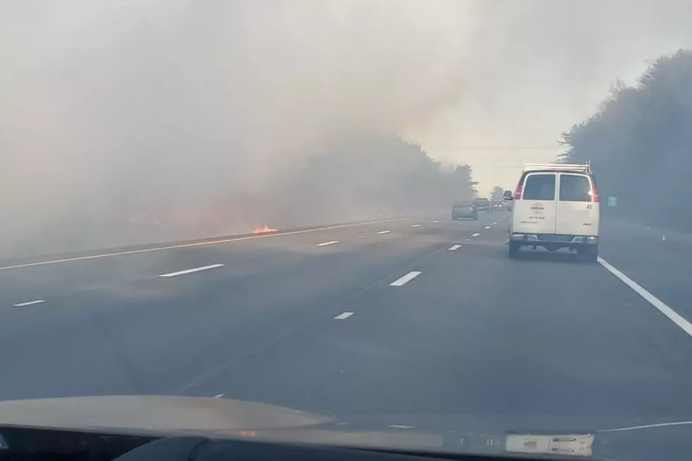 Dartmouth Brush Fire on I-195