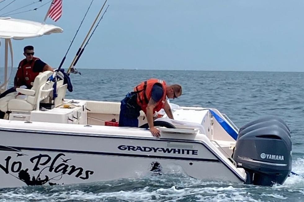 Coast Guard Rescues Five After Boat Hits Object