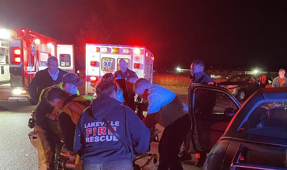 One Hospitalized in Lakeville Crash