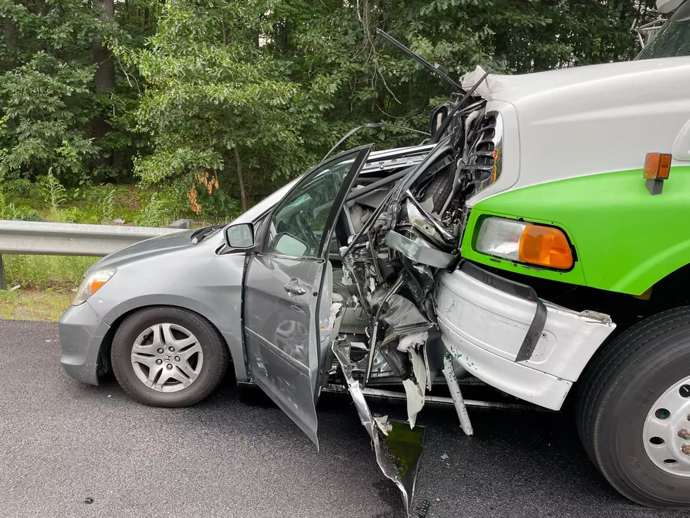 Police Remind Drivers of Highway Safety After Crash Destroys Van