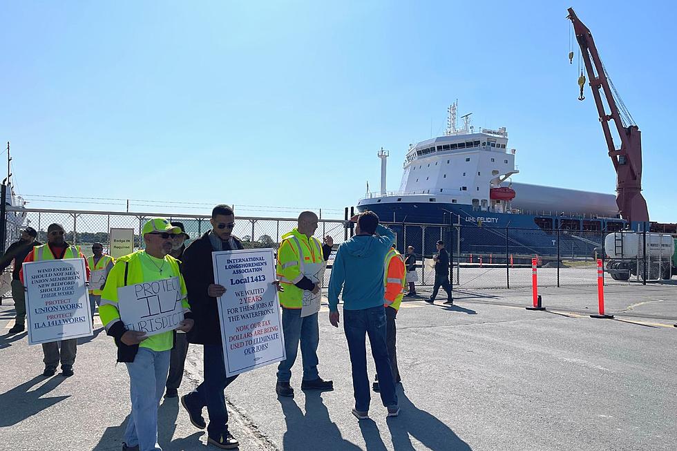 New Bedford Union Pickets at Marine Terminal Over Jobs Concerns