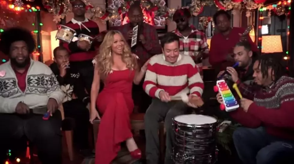 Mariah Carey + Jimmy Fallon, The Roots and Tiny Instruments ‘All I Want For Christmas’ Performance [VIDEO]