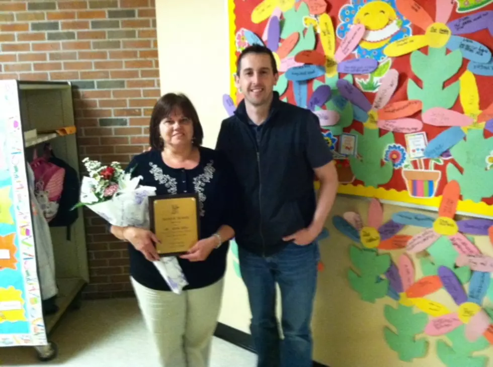Mrs. Delia Silva from the Pulaski School New Bedford Named Fun 107 Teacher of the Month