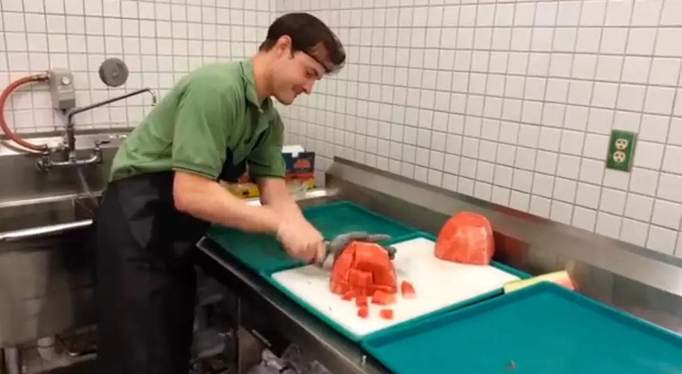 Watch: Man Displays Awesome Watermelon Cutting Skills [VIDEO]