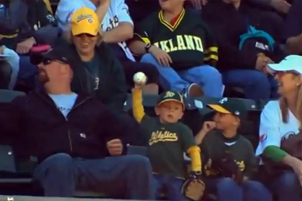 Young A’s Fan Throws Back The Ball [VIDEO]