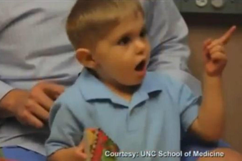 Three Year Old Grayson Clamp Hears His Dad For The First Time [VIDEO]