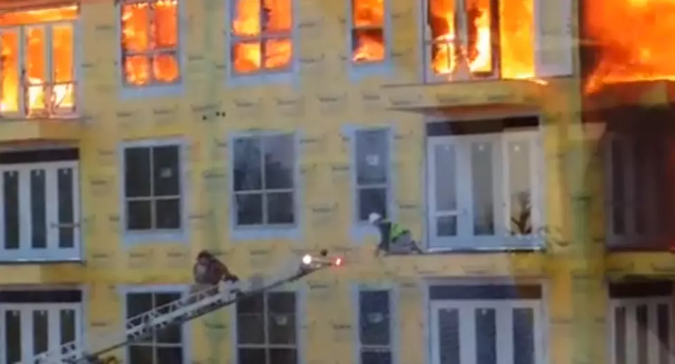 Dramatic Escape From Huge Fire [VIDEO]