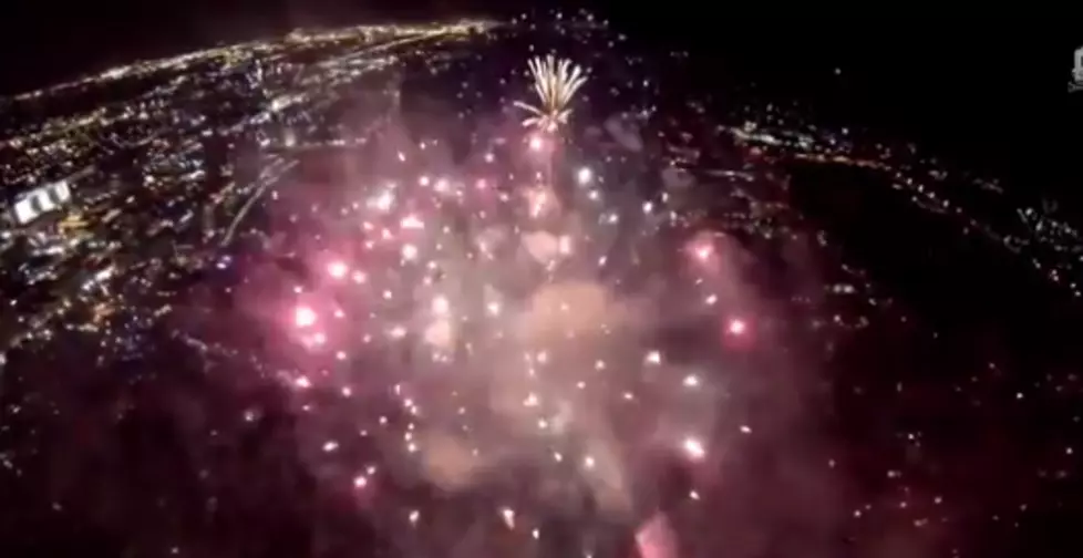 Drone Flies Through Fireworks [VIDEO]