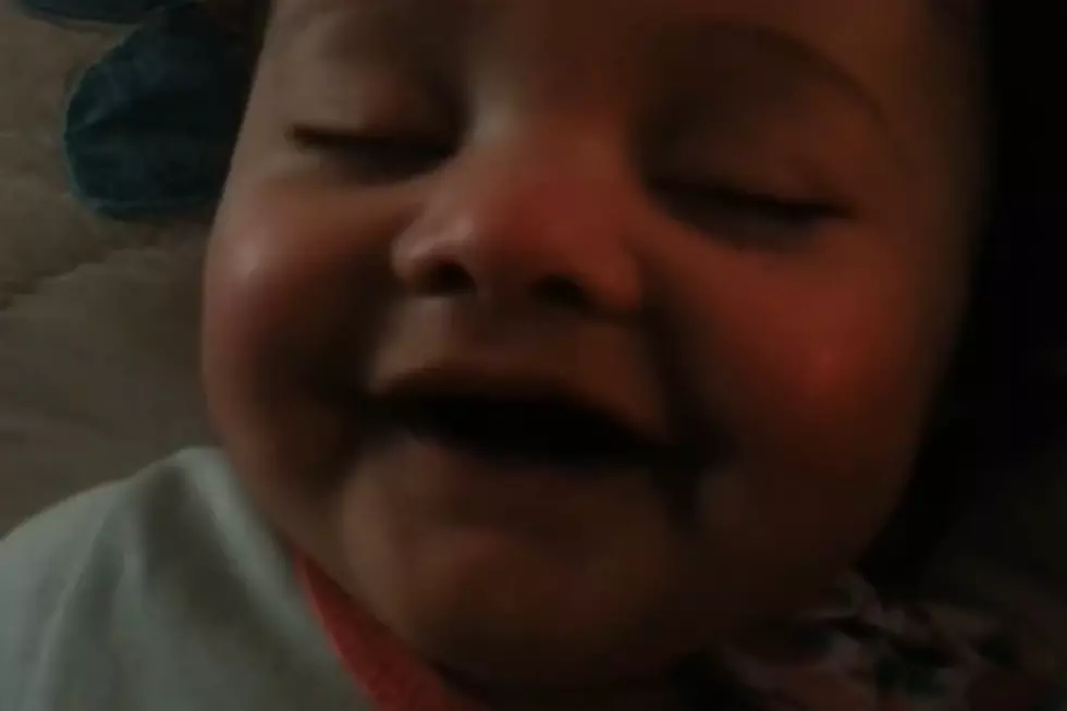 Baby Laughs Continuously in Her Sleep [VIDEO]