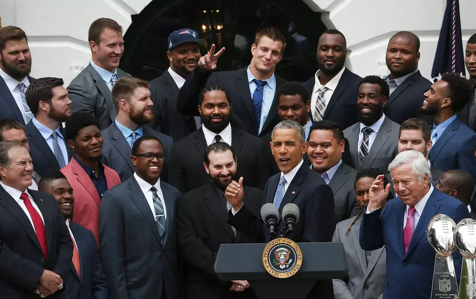 President Obama Jokes With Gronkowski During White House Visit