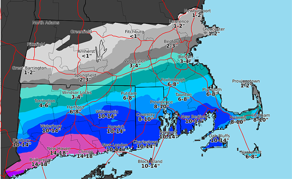 US National Weather Service Boston is Calling for Snow, Wind and Coastal Flooding