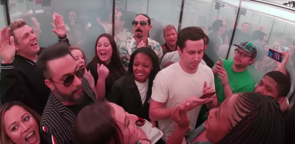 Backstreet Boys Have Elevator Sing-A-Long With Fans [VIDEO]