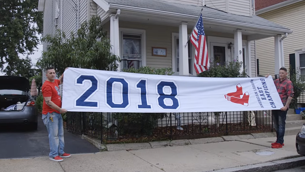 Lost Or Stolen...Red Sox Banner Returned