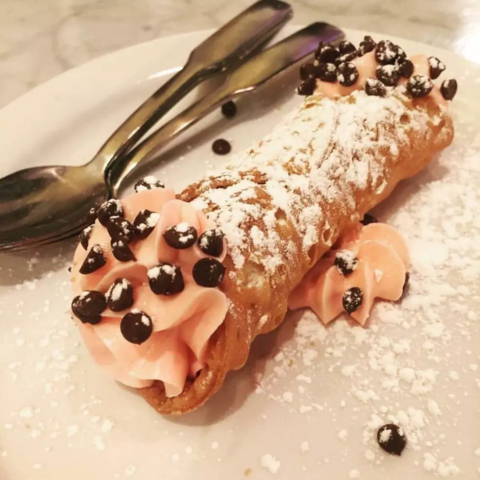 Pink Cannolis at Brick Pizzeria for Breast Cancer Awareness Month