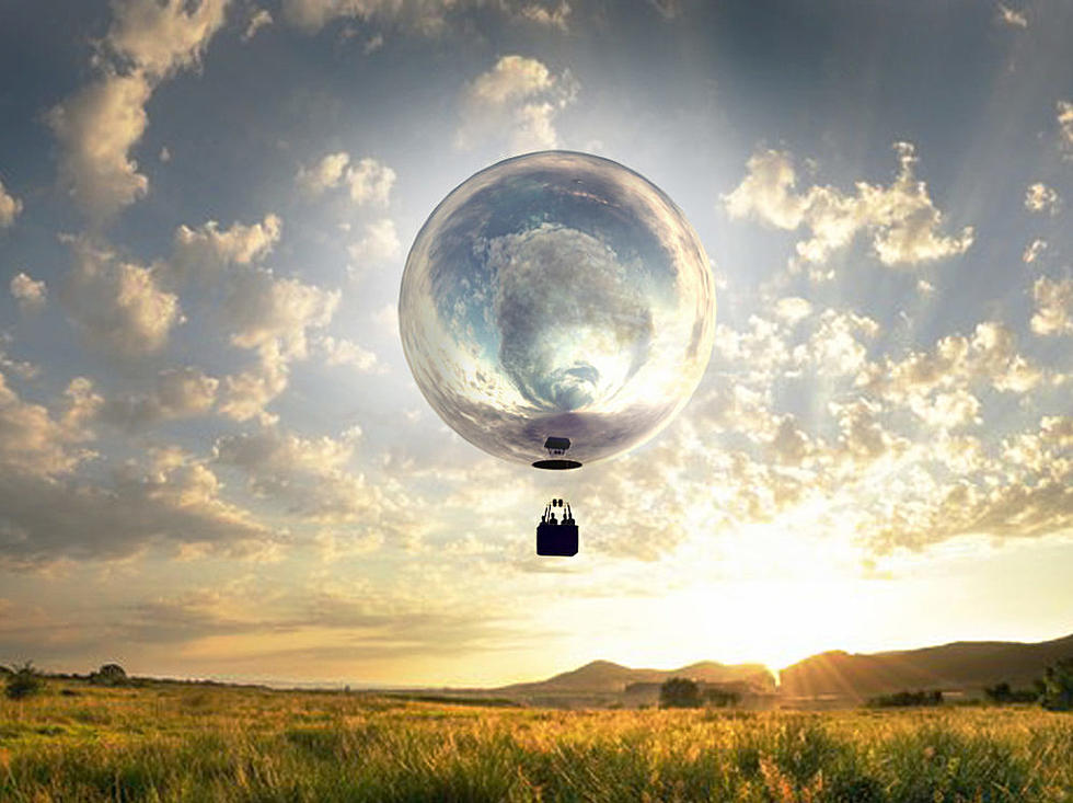 Mirrored Hot Air Balloon Traveling over Massachusetts This Summer