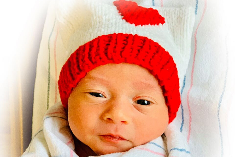 Cupid Delivers Valentine's Day Hats to Newborns at St. Luke's