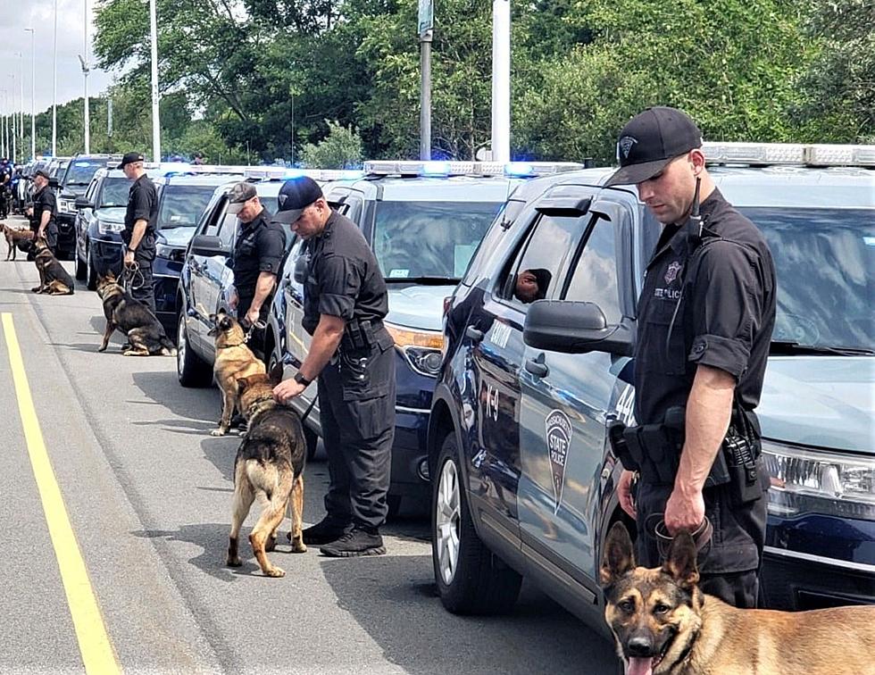 Officers Pay Respects to Fallen Braintree K9 at Gillette Stadium