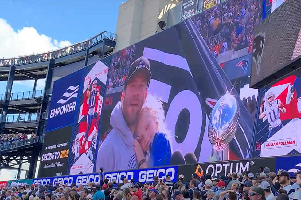 Retired Patriot Julian Edelman Gets Halftime Honor in Front of Foxboro Fans