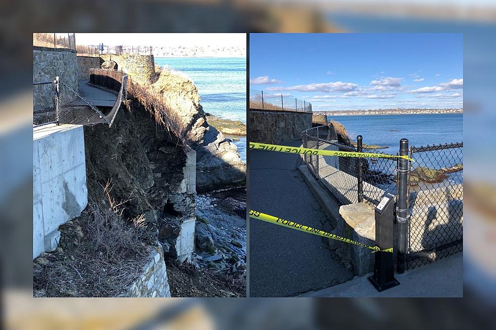 Historic Newport Cliff Walk Suddenly Collapses & One Woman Watched It Unfold