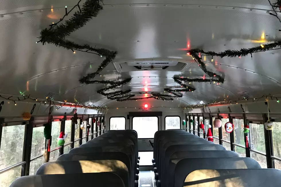 Christmas School Bus Lights Up SouthCoast
