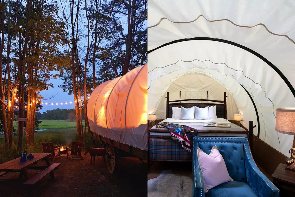 Sleep In a Covered Wagon at this Luxurious Maine Campground