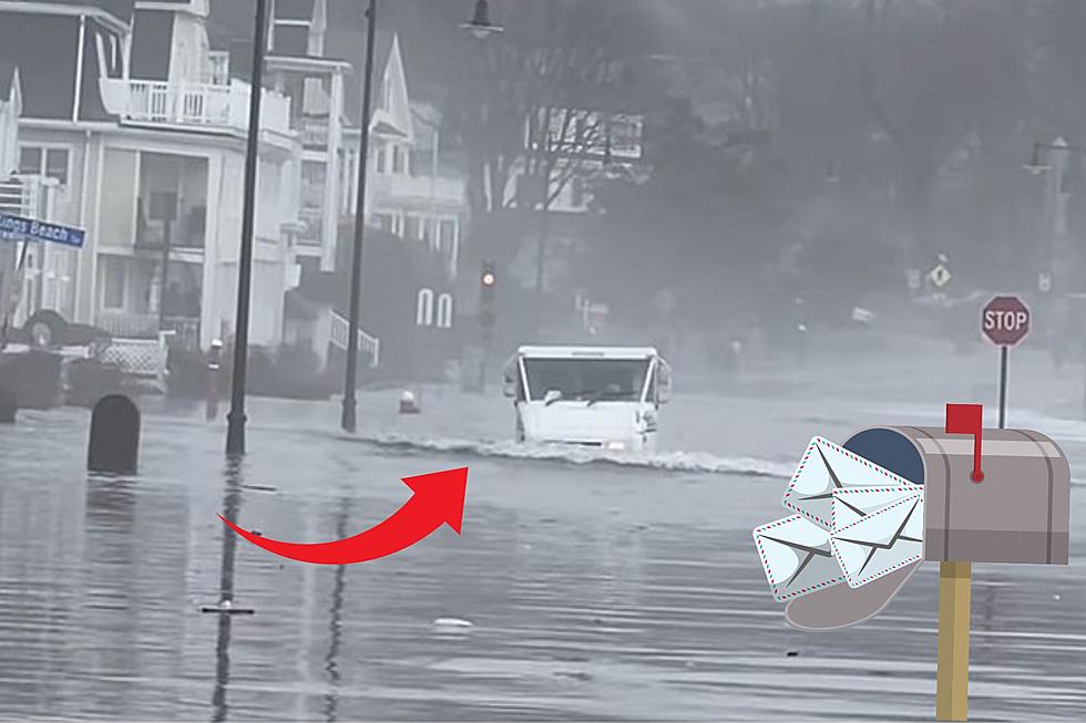 Massachusetts USPS Driver Takes On Flooded Streets in Viral Video