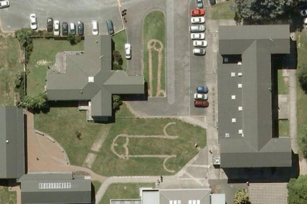 New Zealand Schoolyard Shows Phallic Drawings From Space