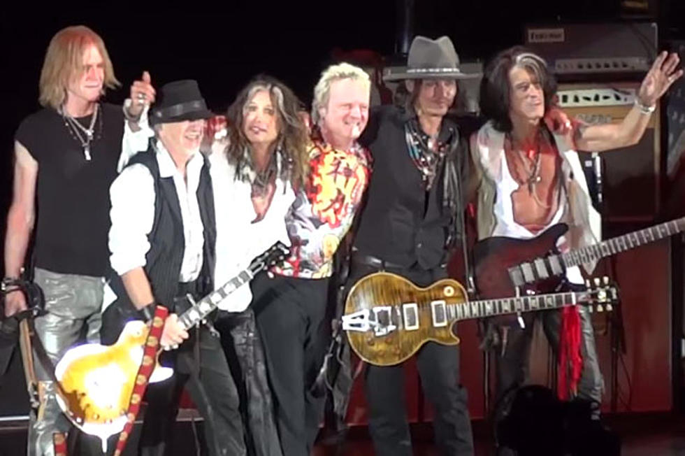 Johnny Depp Joins Aerosmith to Play ‘Train Kept A-Rollin’ in Los Angeles