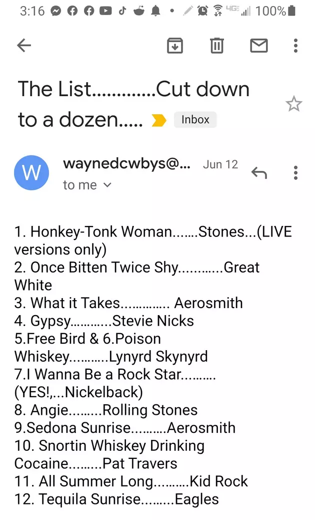My Dad&#8217;s List of the Best Rock Songs