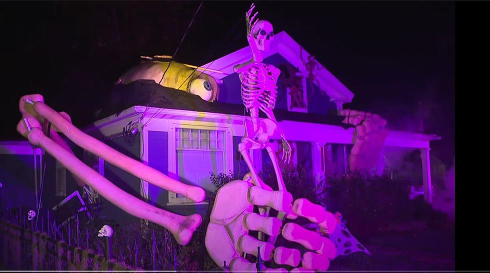 House With Outrageous Halloween Decorations