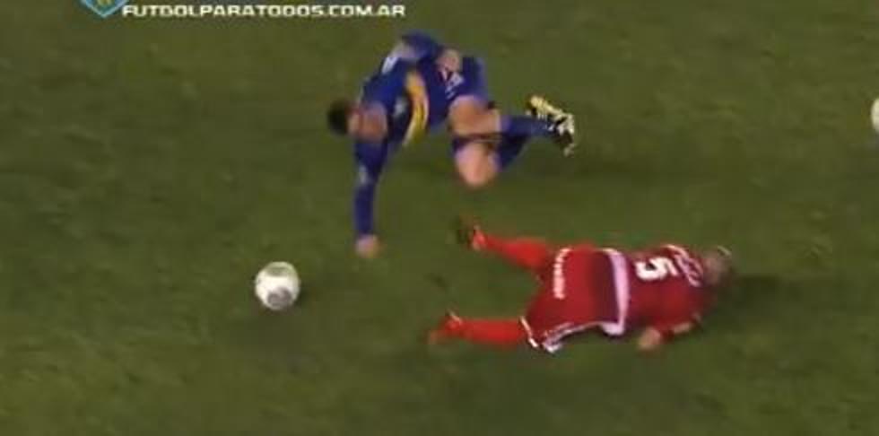 Guy Gets Kicked In The Head Playing Soccer [Video]