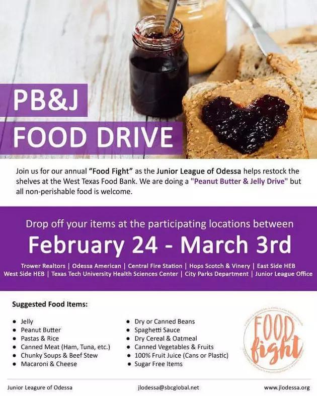 Food Fight Food Drive To Benefit West Texas Food Bank