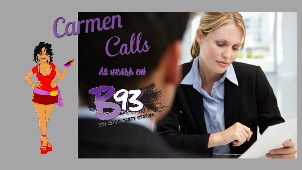 Carmen Calls And Ruins A Guys Job Interview &#8211; Leo and Rebecca (Audio)