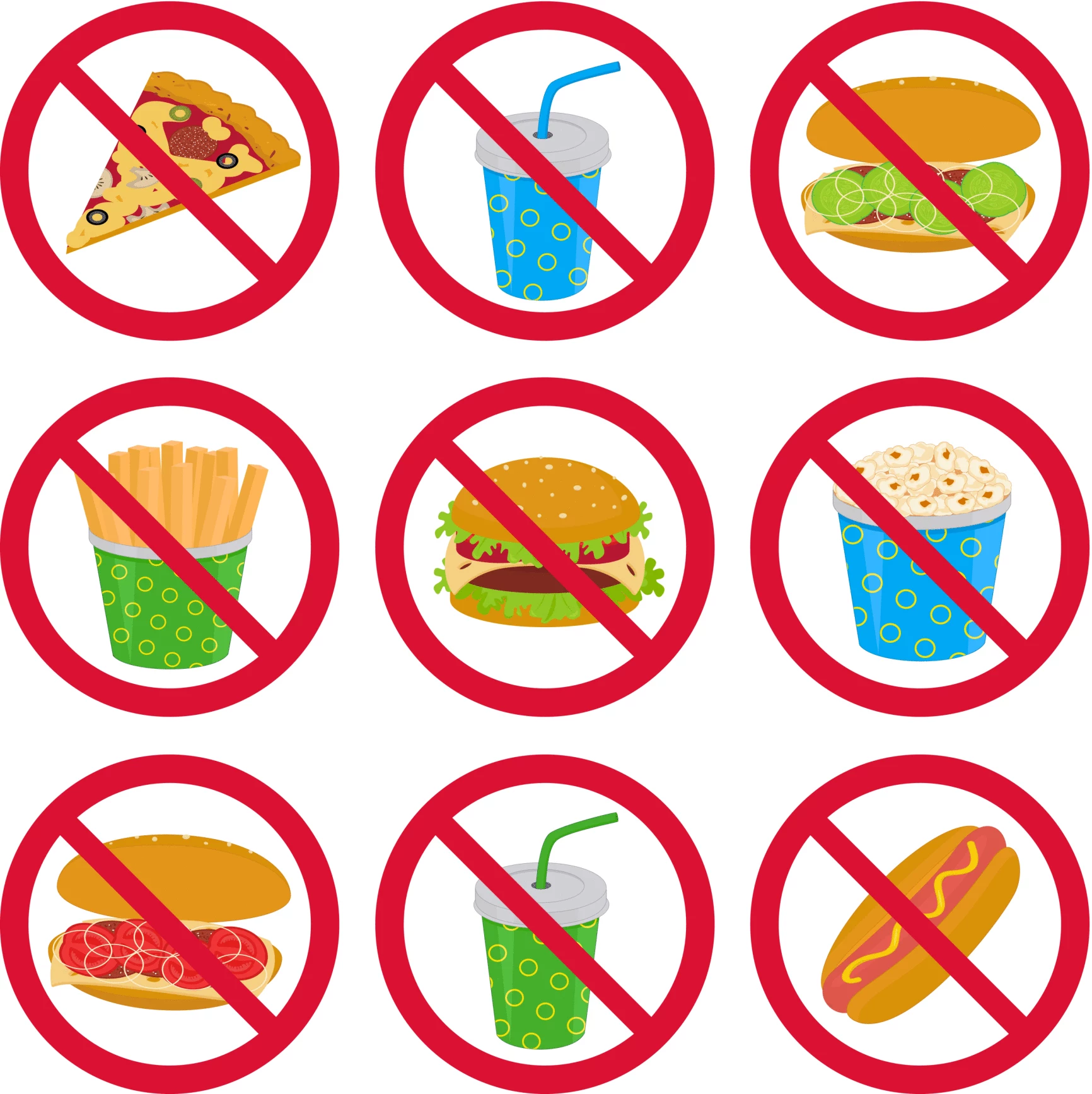 Запрещенные продукты для детей