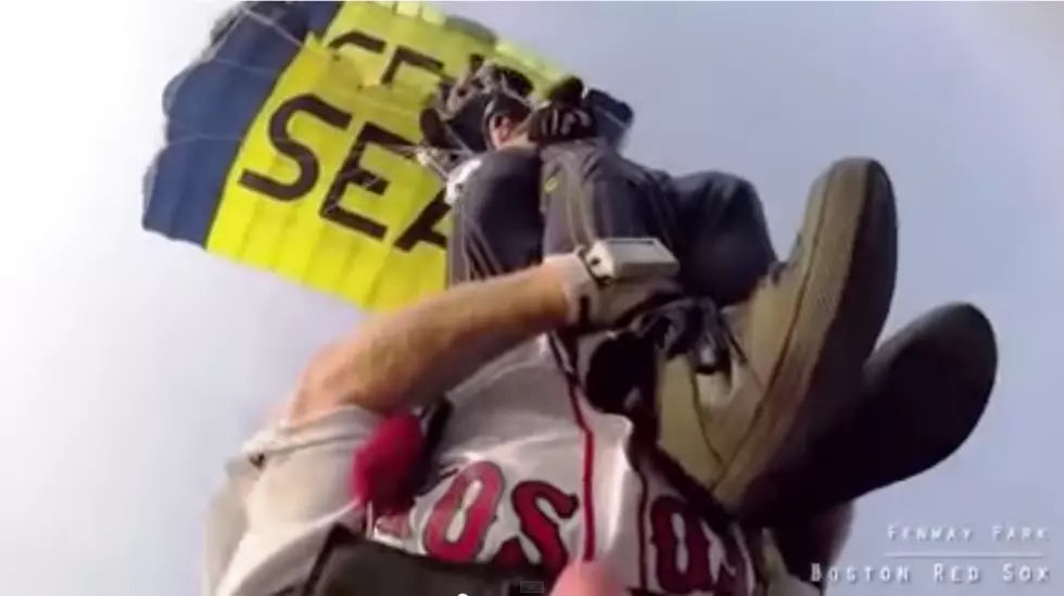 Navy Seals Parachute Into Fenway Park For Pre-Game Show [VIDEO]