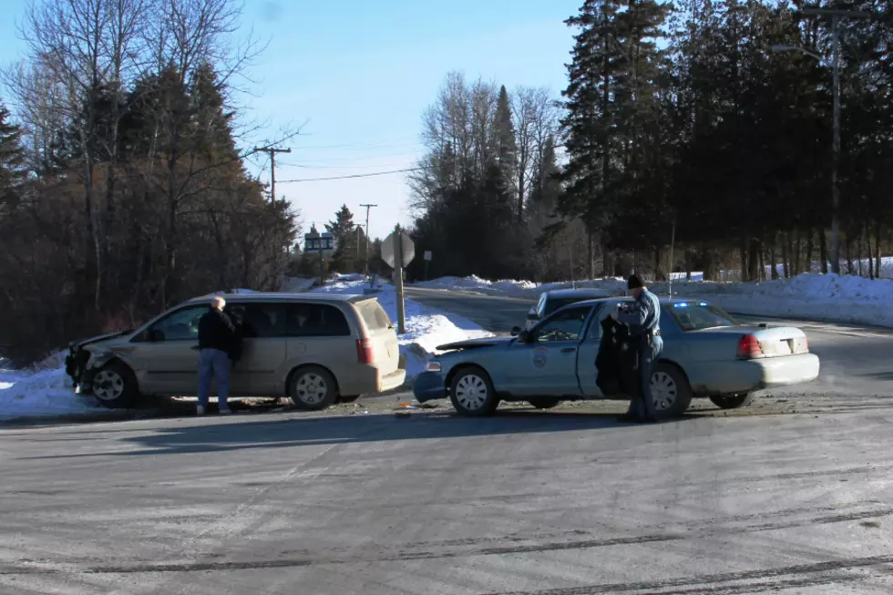 Two Vehicle Accident Involving a Maine State Trooper at the Intersection of Route 212 & Route 2